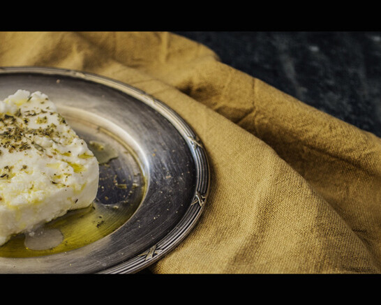 Assiette de feta à l'Huile d'Olive HOVEA Vierge Extra